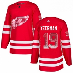 Detroit Red Wings 19 Steve Yzerman Red Drift Fashion NHL jersey