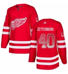 Detroit Red Wings 40 Henrik Zetterberg Red Drift Fashion NHL jersey