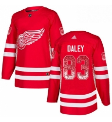 Detroit Red Wings 83 Trevor Daley Red Drift Fashion NHL jersey
