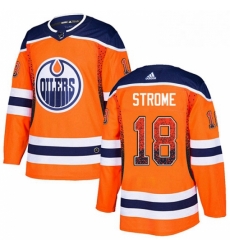 Edmonton Oilers 18 Ryan Strome Orange Drift Fashion NHL jersey
