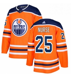 Edmonton Oilers 25 Darnell Nurse Premier Orange Home NHL jersey