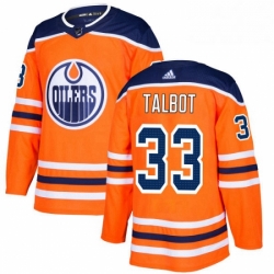 Edmonton Oilers 33 Cam Talbot Orange Home NHL jersey