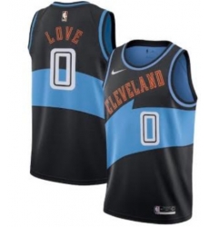 Cleveland Cavaliers 0 Kevin Love Black Blue Stitched Basketball Jersey