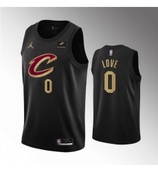 Cleveland Cavaliers 0 Kevin Love Black Statement Edition Stitched Basketball Jersey