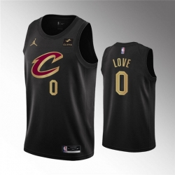 Cleveland Cavaliers 0 Kevin Love Black Statement Edition Stitched Basketball Jersey