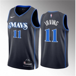 Dallas Mavericks 11 Kyrie Irving Black 2023-24 City Edition Stitched Basketball Jersey