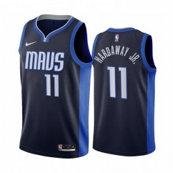 Dallas Mavericks 11 Tim Hardaway Jr Navy NBA Swingman 2020-21 Earned Edition Jersey