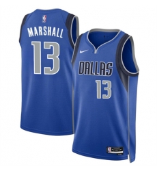 Dallas Mavericks 13 Naji Marshall Blue 2024 Icon Edition Stitched Basketball Jersey