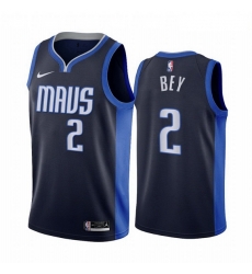 Dallas Mavericks 2 Tyler Bey Navy NBA Swingman 2020-21 Earned Edition Jersey