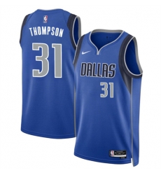 Dallas Mavericks 31 Klay Thompson Blue 2024 Icon Edition Stitched Basketball Jersey