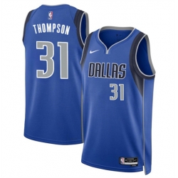 Dallas Mavericks 31 Klay Thompson Blue 2024 Icon Edition Stitched Basketball Jersey