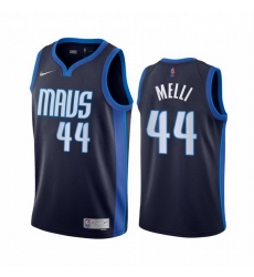 Dallas Mavericks 44 Nicolo Melli Navy NBA Swingman 2020-21 Earned Edition Jersey