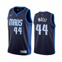Dallas Mavericks 44 Nicolo Melli Navy NBA Swingman 2020-21 Earned Edition Jersey