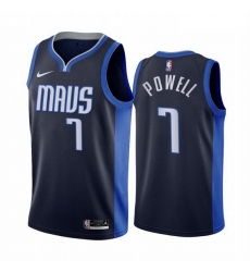 Dallas Mavericks 7 Dwight Powell Navy NBA Swingman 2020-21 Earned Edition Jersey