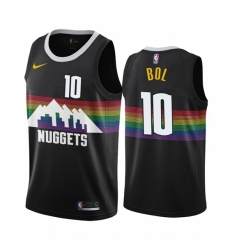 Denver Nuggets 10 Bol Bol 2019-20 Black City Edition NBA Jersey