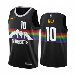 Denver Nuggets 10 Bol Bol 2019-20 Black City Edition NBA Jersey