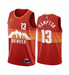 Denver Nuggets 13 R J Hampton Red NBA Swingman 2020-21 City Edition Jersey
