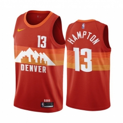 Denver Nuggets 13 R J Hampton Red NBA Swingman 2020-21 City Edition Jersey