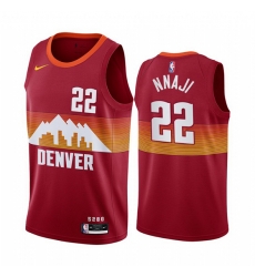 Denver Nuggets 22 Zeke Nnaji Red NBA Swingman 2020-21 City Edition Jersey
