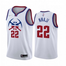 Denver Nuggets 22 Zeke Nnaji White NBA Swingman 2020-21 Earned Edition Jersey