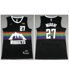 Denver Nuggets 27 Jamal Murray Black City Edition Swingman Jersey