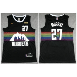 Denver Nuggets 27 Jamal Murray Black City Edition Swingman Jersey