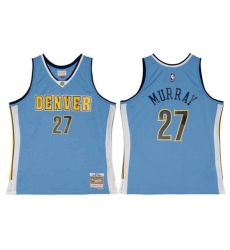 Denver Nuggets 27 Jamal Murray Blue 2016-17 Mitchell 26 Ness Swingman Stitched Jersey