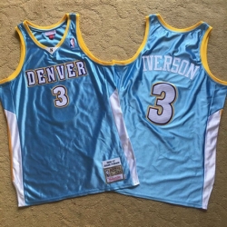 Denver Nuggets 3 Allen Iverson Light Blue 2006-07 Hardwood Classics Swingman Jersey
