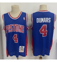 Detroit Pistons 4 Joe Dumars Blue 1988-89 Hardwood Classics Jersey 