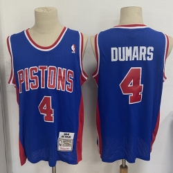 Detroit Pistons 4 Joe Dumars Blue 1988-89 Hardwood Classics Jersey 