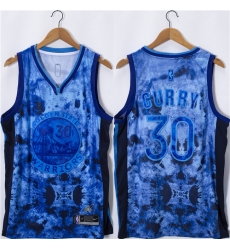 Golden State Warriors 30 Stephen Curry Blue Select Series Stitched Basketball Jersey