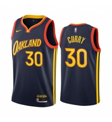 Golden State Warriors 30 Stephen Curry Navy NBA Swingman 2020-21 City Edition Jersey