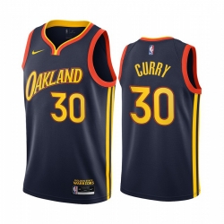 Golden State Warriors 30 Stephen Curry Navy NBA Swingman 2020-21 City Edition Jersey