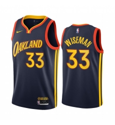 Golden State Warriors 33 James Wiseman Navy NBA Swingman 2020-21 City Edition Jersey