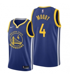 Golden State Warriors 4 Moses Moody Blue Jersey