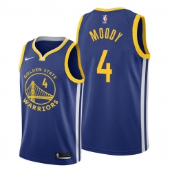 Golden State Warriors 4 Moses Moody Blue Jersey