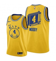Golden State Warriors 4 Moses Moody Gold Jersey
