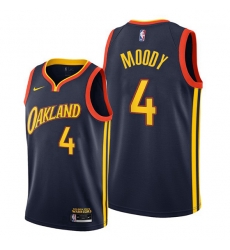 Golden State Warriors 4 Moses Moody Navy Jersey