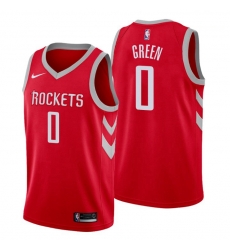 Houston Rockets 0 Jalen Green Red NBA Swingman Icon Edition Jersey