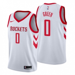 Houston Rockets 0 Jalen Green White NBA Swingman Association Edition Jersey