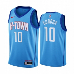 Houston Rockets 10 Eric Gordon Blue NBA Swingman 2020-21 City Edition Jersey