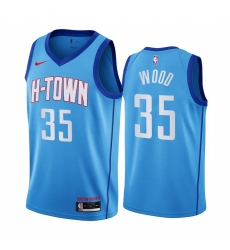 Houston Rockets 35 Christian Wood Blue NBA Swingman 2020-21 City Edition Jersey