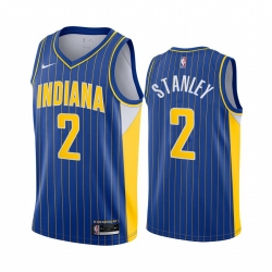 Indiana Pacers 2 Cassius Stanley Blue NBA Swingman 2020-21 City Edition Jersey