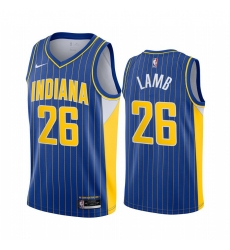 Indiana Pacers 26 Jeremy Lamb Blue NBA Swingman 2020-21 City Edition Jersey