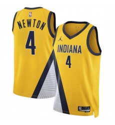 Indiana Pacers 4 Tristen ton Yelllow 2024 Draft Statement Edition Stitched Basketball Jersey