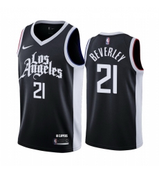 Los Angeles Clippers 21 Patrick Beverley Black NBA Swingman 2020 21 City Edition Jersey