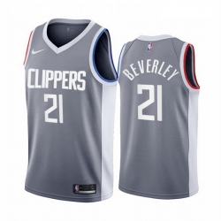 Los Angeles Clippers 21 Patrick Beverley Gray NBA Swingman 2020 21 Earned Edition Jers