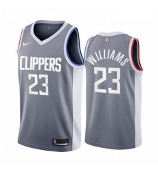 Los Angeles Clippers 23 Lou Williams Gray NBA Swingman 2020 21 Earned Edition Jersey