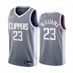 Los Angeles Clippers 23 Lou Williams Gray NBA Swingman 2020 21 Earned Edition Jersey