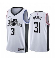 Los Angeles Clippers 31 Marcus Morris 2019 20 White Los Angeles City Edition NBA Jersey